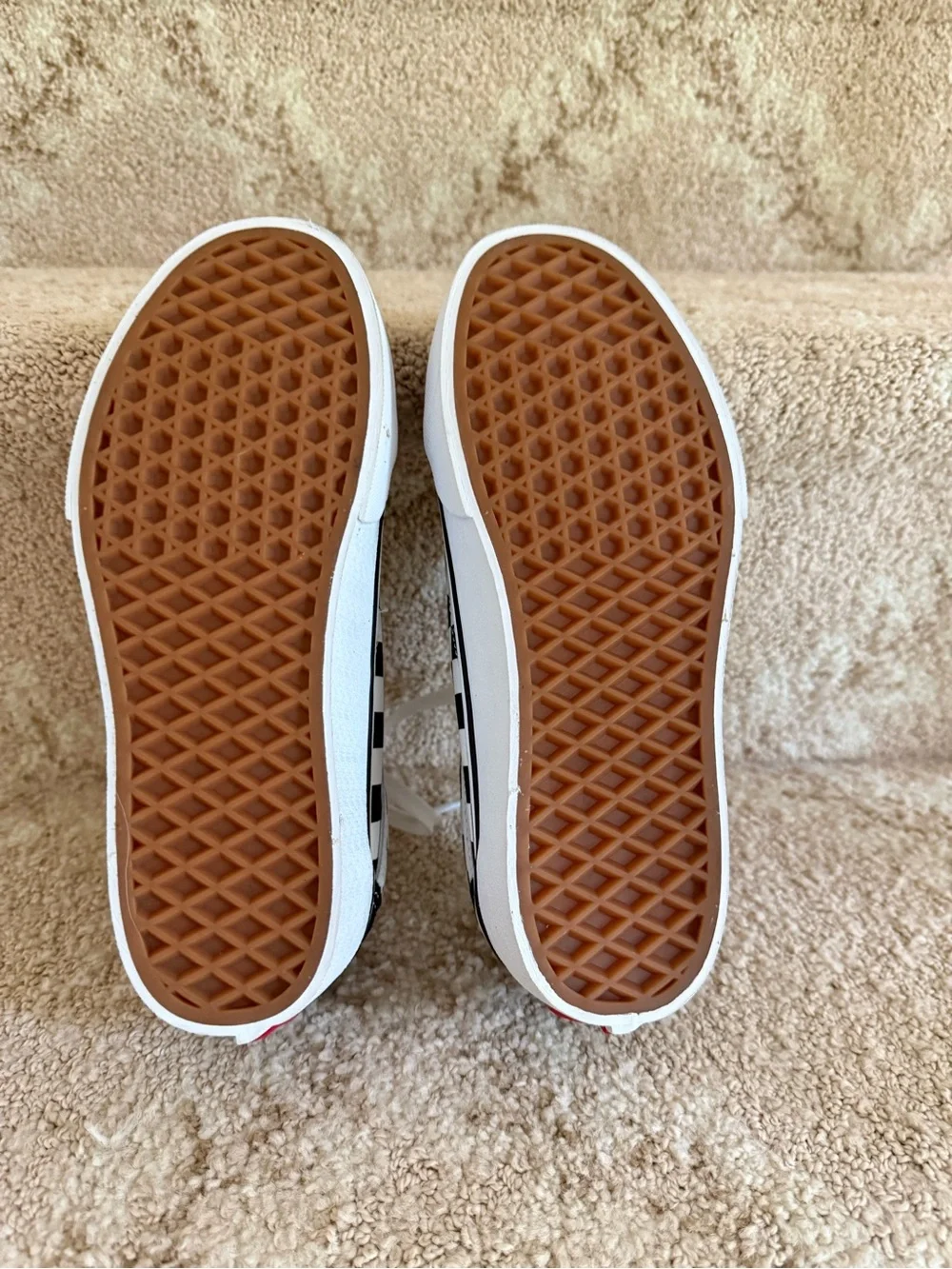 Black & White Checkerboard Skate Sneakers - Picture 4 of 5